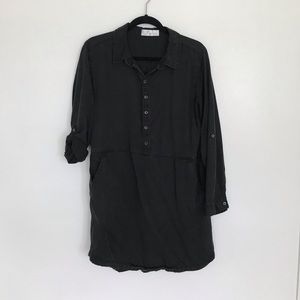 Black Shirt Dress Maternity Breastfeeding